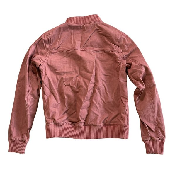Carhartt Rugged Flex Full Zip Jacket Front Pockets Relaxed Fit Coral Pink XS - Picture 2 of 5
